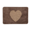 Badmat 58x38x1 cm Bruin Polyester Hart