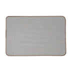 Badmat 58x38x1 cm Bruin Polyester Hart