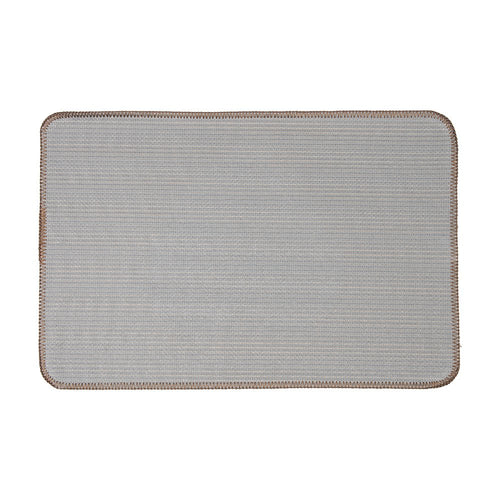 Badmat 58x38x1 cm Bruin Polyester Hart